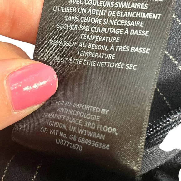 Anthropologie The Essential Jumpsuit Pinstripe Sleeveless Navy Blue Size US 0 - Picture 14 of 15